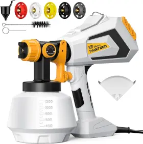 Sprayer-700w Tiagowell Psg0017 Paint Hvlp Electric-spray-paint-gun 1200ml High Capacity Black