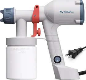 Tilswall 744759766656 Paint Sprayer Upgraded Ultra-light Electric Spray Gun With 2 Nozz