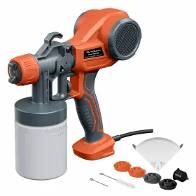 Alien500 Tilswall Paint Sprayer Hvlp Electric Spray Gun Lightweight With 4 Nozzles And 3 Sp