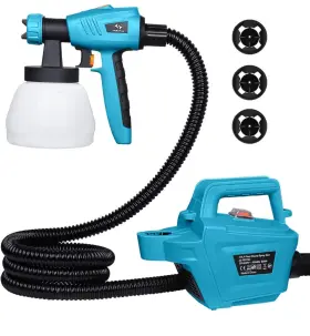 Js-fb17ai Tilswall Blue 120v Detachable Container Hvlp Floor Based Spray Gun