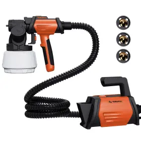 Tilswall-spray-800w-org Tilswall Paint Sprayer 800w Hvlp Spray Gun With 1300ml Container-orange