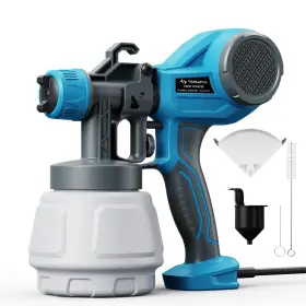 Tw-al500-blue-1000 Tilswall Paint Sprayer Lightweight Spray Gun With 1000ml Container High Power