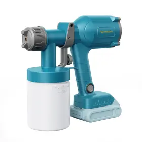 Zyy-dc-dreamer400-blue-us Tilswall Cordless Paint Sprayer Ultra-light Electric Spray Gun Compatible For Dewalt