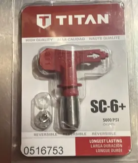 0516753 Titan Airless Spray Gun Tip Sc-6 Sz 0.011 Reversible
