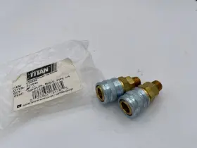Titan 275640 New Qty 2 Coupler Male Pipe 1/4