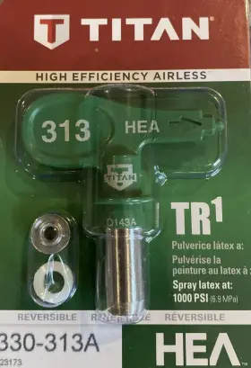 330-313a Titan Tr1 Spray Interior And Exterior Coatings At 1000psi Reversible