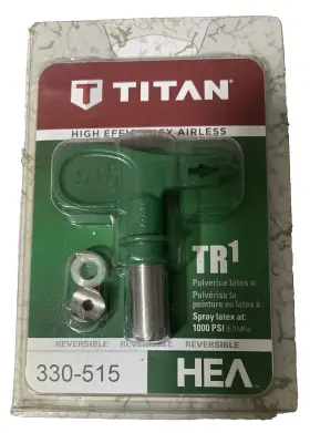 330-515 Titan Tri Hea High Efficiency Airless Spray Nozzel Reversible
