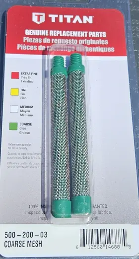500-300-03 Titan Filter Airless Spray Gun Coarse 30 Mesh Green New 2 Pack