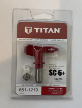 661-1219 Titan Sc-6 Spray Gun Tip Reversible Wide Longest Lasting
