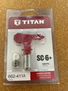 662-411a Titan 662-411 New / Sc-6 Reversible Spray Tip And Seal 5000 Psi