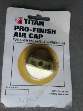 770-472 Titan # Pro-finish Air Cap #3 For Spray Gun Gold