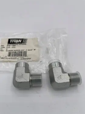 Titan 818-002 New Qty 2 Elbow 90 Deg 3/8 F X 2/8 M