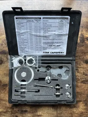 0529708 Titan Capspray 0524190/0529708 Spraytech Kit Hvlp Gun Maintenance Read Disc