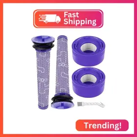Tc-v8 Tivcroxs 4 Pack V8 Vacuum Filters Replacement Kit Compatible With Dyson V7 Animal And