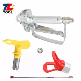 Tl137282 Tool Library 3600psi Airless Paint Spray Gun And 75cm Universal Extension Pole