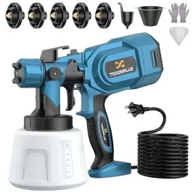 Cn-5000 Tooomplus Paint Sprayer 700w Hvlp Electric With Cleaning And Blowing Joints