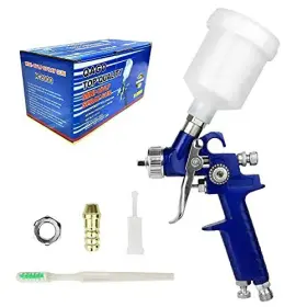 Tosucs 974421260166 Hvlp Spray With 1.0mm Tip Air For Car Spraying Gravity Feed Paint C
