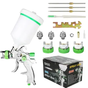 Tosucs 974421260180 Hvlp Spray 1.4mm Tip With Replaceable 1.7mm 2.0mm Nozzle Gravity Feed Pa
