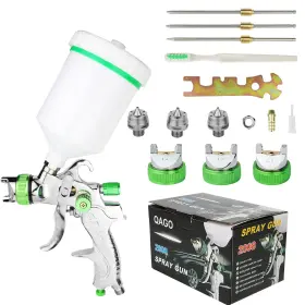 Hsp-42 Tosucs Hvlp Spray Gun 1.4mm Tip With Replaceable 1.7mm 2.0mm Nozzle Green