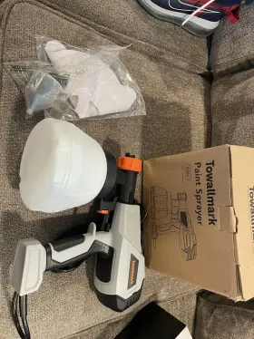 Sg01 Towallmark Paint Sprayer Hvlp Electric Spray Gun 1300ml 5 Copper Nozzles