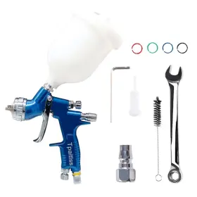 Tpaitlss 792119234284 Hvlp Spray Gun Automotive Air With 1.3mm Tip 600ml Plastic Cup For