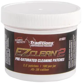 A1931 Traditions Performance Firearms Black Powder Ez Clean 2 100/jar 2.5-inch Diam
