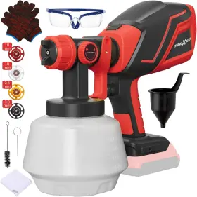 Te-ps-1 Trexeen Cordless Paint Sprayer For M18 18v Batteries Electric Spray Gun W 1200ml
