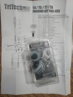 600-455 Tri Tech Airless Pump Repacking Kit