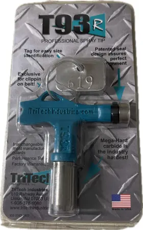 200-619 Tritech New 619 T93r Reversible Airless Spray Tip Max Pressure 5000 Psi
