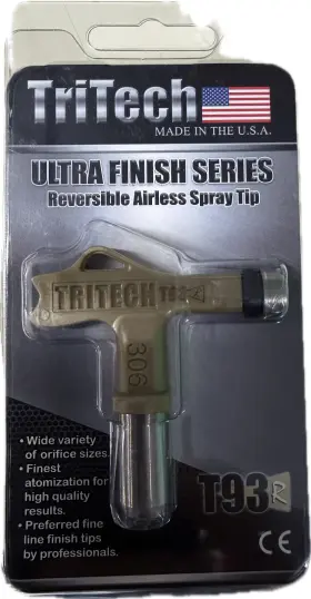 201-306 Tritech New T93r Reversible Airless Spray Tip Ultra Finish Series