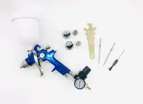 Truepower By Gino Development Inc 870208003208 20 Oz Hvlp Gravity Feed Air Spray Gun With