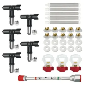 Tudud 600390888402 Airless Paint Sprayer Tips Reversible Spray Tip Nozzles Extension Pol