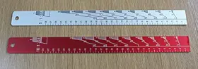 Turbo Pro 711666967188 Aluminum Paint Stick Car Proportional Measuring Scale Solvent Resistant