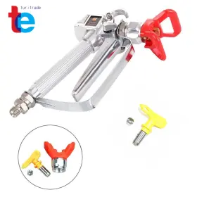 Tr1654 Turitrade 75cm Universal Airless Paint Extension Pole Rod 3600psi Spray Gun