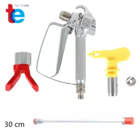Tr1676 Turitrade 30cm Universal Airless Paint Extension Pole Rod 3600psi Spray Gun