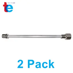 Tr2332 Turitrade 2 Pack 120 Cm Airless Paint Sprayer Spray Gun Tip Extension Pole Rod New