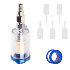 Tvogruc 799191304089 1/4 Inch Water Oil Separator Filter Air Compressor For Spray Gun Painting