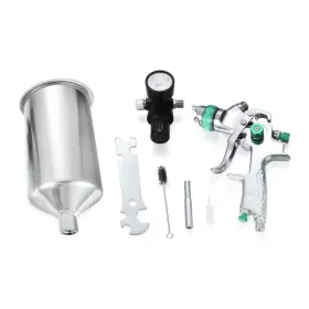 Twilight Garage 722367519277 2.5mm Hvlp Gravity Feed Spray Gun With Air Regulator Auto Paint Primer Metal Flake