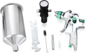 Usfyam000087 Twilight Garage 2.5mm Hvlp Gravity Feed Spray Gun With Air Regulator Auto Paint Pri