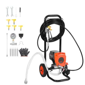 Zssptj900w04uxqul001 Uimoso Stand Airless Paint Sprayer With Cart 900w For Decks And Fences