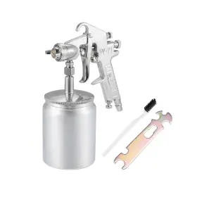 302607909 Unique Bargains Spray Gun 2mm Nozzle 400cc Cup Hvlp Siphon Feed