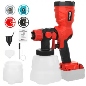 Mwq-sg007 Upison 2025 Upgraded Paint Sprayer For Milwaukee 18v Battery Hvlp Electric Cordless