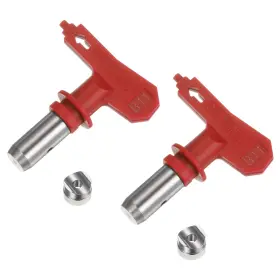 Uxcell 639664648992 2pcs Reversible Spray Tips For Airless Sprayer 311 Paint Nozzle Red Uxcell 639664648992 2pcs Reversible Spray Tips For Airless Sprayer 311 Paint Nozzle Red