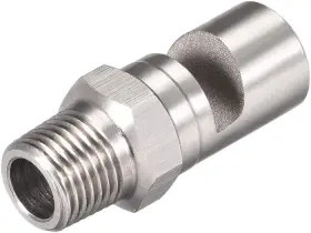 A19040300ux1066 Uxcell Floodjet Tip 1/8bspt Stainless Steel Wide Angle Silver Tone