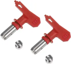 A24072100ux0546 Uxcell 2pcs Reversible Spray Tips For Airless Sprayer 517 Paint Red