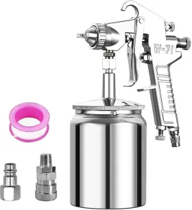 W-71s Vanwoke Air Spray Paint Gun Professional Siphon With 600cc Capacity