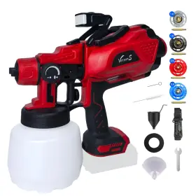 Q0p-cx45-380 Versuns Cordless Paint Sprayer Compatible With Makita 18v Max Battery Hvlp Electric S