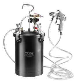 Jy-ss15l Vevor Spray Paint Pressure Pot Tank 15l/3.75gal Gun Hoses Gauge