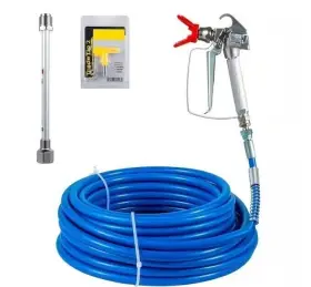 Pqycls5030cmwmxp3 Vevor Airless Paint Spray Hose Kit 50ft 1/4in Swivel Joint 3600psi With 517 Tip