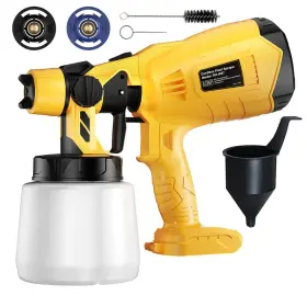 Pq-089 Visit & Buy Cordless Paint Sprayer 30000rpm High Speed For Dewalt 20v Max Battery Hvlp Spra